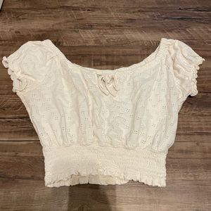 Women’s White and Navy Blue Crop Tops from Arizona Jean Co. sizes: S